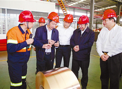 龙岩市委书记李德金考察6008集团官方网站山金铜矿