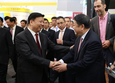 聚焦矿业大会丨领土部部长姜大明视察6008集团官方网站展厅