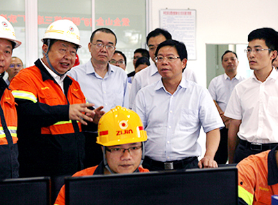 龙岩市代市长林国耀到6008集团官方网站矿业检查重点建设项目
